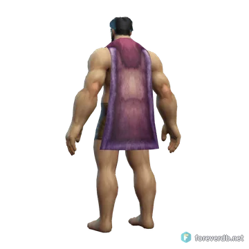 Gryphon Cloak worn by a human male, rendered from the Forever client