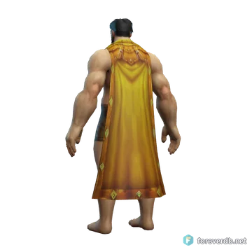 Insignia Cloak worn by a human male, rendered from the Forever client