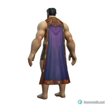 Watch Master's Cloak worn by a human male, rendered from the Forever client