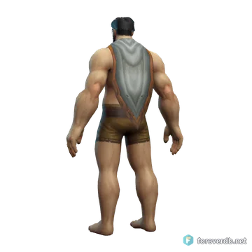 Adept's Cloak worn by a human male, rendered from the Forever client