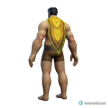 Cross-stitched Cloak worn by a human male, rendered from the Forever client