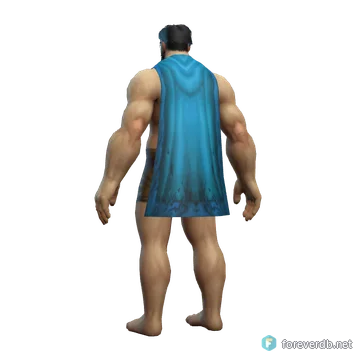 Engineer's Cloak worn by a human male, rendered from the Forever client