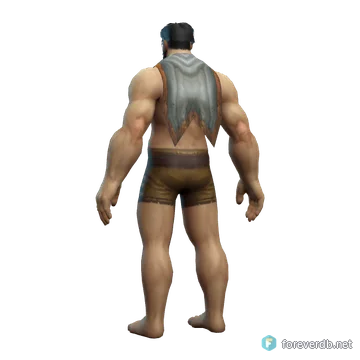 Spirit Cloak worn by a human male, rendered from the Forever client