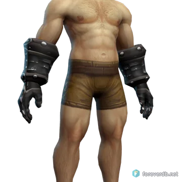 Hulking Gauntlets worn by a human male, rendered from the Forever client