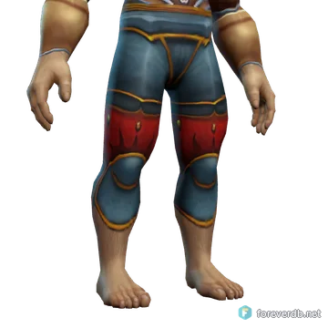 Runic Plate Leggings worn by a human male, rendered from the Forever client