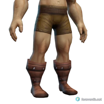 Superior Boots worn by a human male, rendered from the Forever client