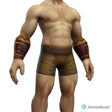 Arena Bands worn by a human male, rendered from the Forever client