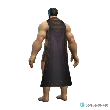 Mantón de Fuerza implacable, renderizado con el cliente de Forever