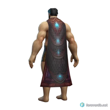 Onyxia Scale Cloak worn by a human male, rendered from the Forever client