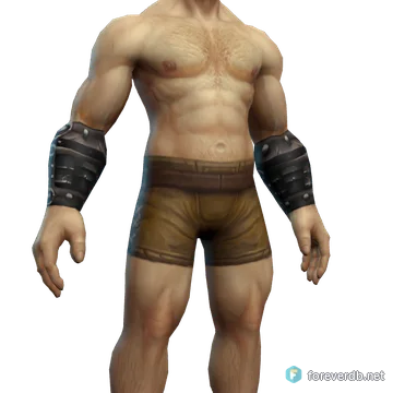 Hulking Bands worn by a human male, rendered from the Forever client