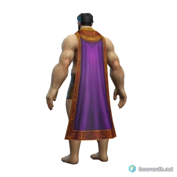 Eternal Cloak worn by a human male, rendered from the Forever client