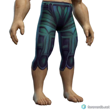 Symbolic Legplates worn by a human male, rendered from the Forever client
