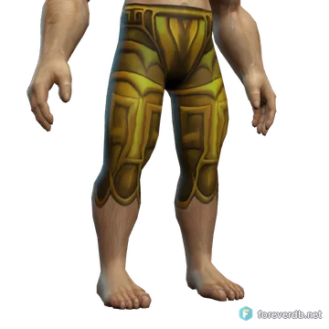 Sunscale Legplates worn by a human male, rendered from the Forever client