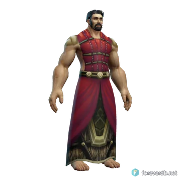 Felcloth Robe worn by a human male, rendered from the Forever client