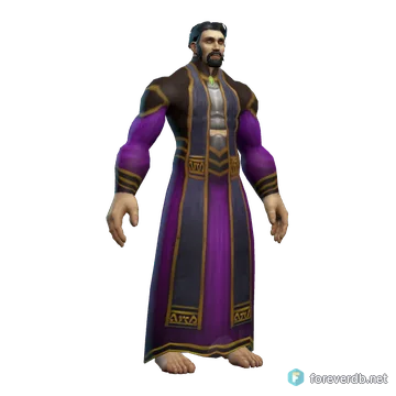 Shadoweave Robe worn by a human male, rendered from the Forever client