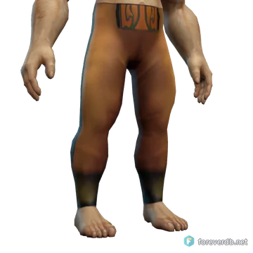 Knight-Captain's Satin Leggings worn by a human male, rendered from the Forever client