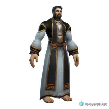 Truefaith Vestments worn by a human male, rendered from the Forever client