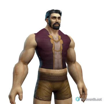 Runecloth Tunic worn by a human male, rendered from the Forever client