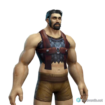 Battle Chain Tunic worn by a human male, rendered from the Forever client