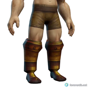 Masterwork Boots worn by a human male, rendered from the Forever client