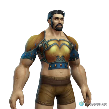 Templar Chestplate worn by a human male, rendered from the Forever client