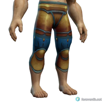 Templar Legplates worn by a human male, rendered from the Forever client