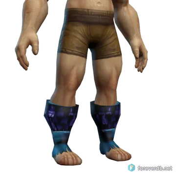 Outrunner's Slippers worn by a human male, rendered from the Forever client