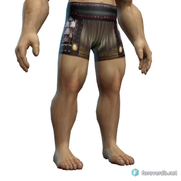 Bloodspattered Loincloth worn by a human male, rendered from the Forever client