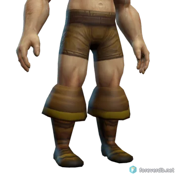 Adventurer's Boots worn by a human male, rendered from the Forever client