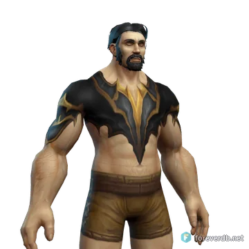 Exalted Harness worn by a human male, rendered from the Forever client