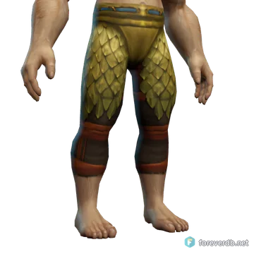 Burnished Leggings worn by a human male, rendered from the Forever client