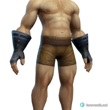 Renegade Gauntlets worn by a human male, rendered from the Forever client