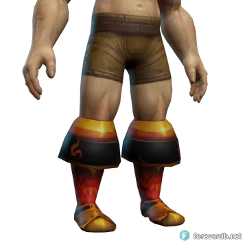 Battleforge Boots worn by a human male, rendered from the Forever client