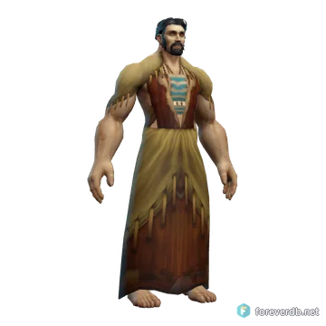 Native Robe worn by a human male, rendered from the Forever client