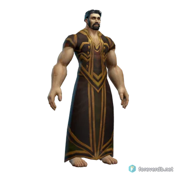Opulent Robes worn by a human male, rendered from the Forever client