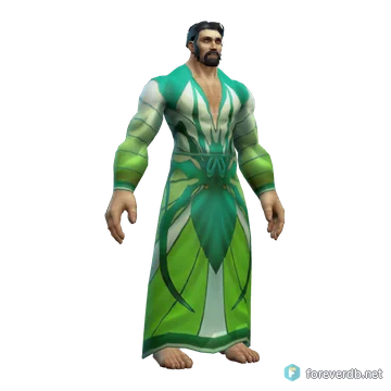 Arachnidian Robes worn by a human male, rendered from the Forever client