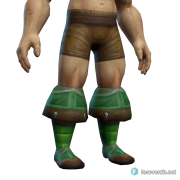 Elunarian Boots worn by a human male, rendered from the Forever client