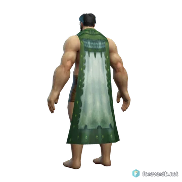 Elunarian Cloak worn by a human male, rendered from the Forever client