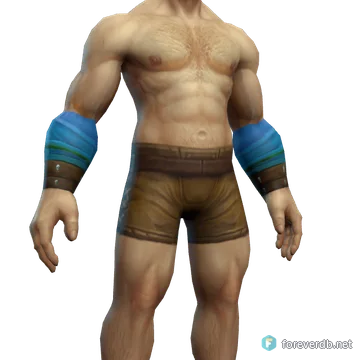 Celestial Bindings worn by a human male, rendered from the Forever client