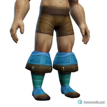 Celestial Slippers worn by a human male, rendered from the Forever client