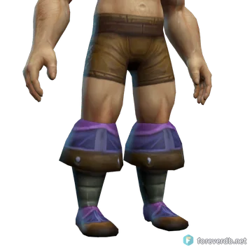 Bonecaster's Boots worn by a human male, rendered from the Forever client