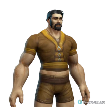 Padded Armor worn by a human male, rendered from the Forever client