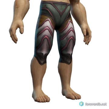 Saltstone Legplates worn by a human male, rendered from the Forever client