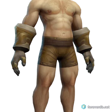 PVP Plate Gauntlets Alliance worn by a human male, rendered from the Forever client