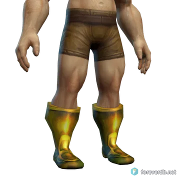 Glorious Sabatons worn by a human male, rendered from the Forever client