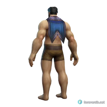 Battle Chain Cloak worn by a human male, rendered from the Forever client