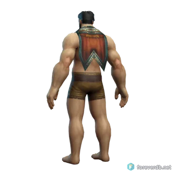 Charger's Cloak worn by a human male, rendered from the Forever client