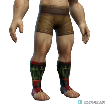 War Paint Anklewraps worn by a human male, rendered from the Forever client