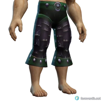 Clinking Mail Legguards worn by a human male, rendered from the Forever client