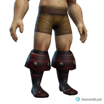 Slayer's Slippers worn by a human male, rendered from the Forever client